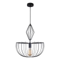 Lámpara colgante JASMINA 1xE27/20W/230V diá. 40 cm negro