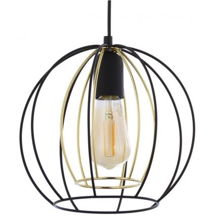 Lámpara colgante JAULA 3xE27/60W/230V