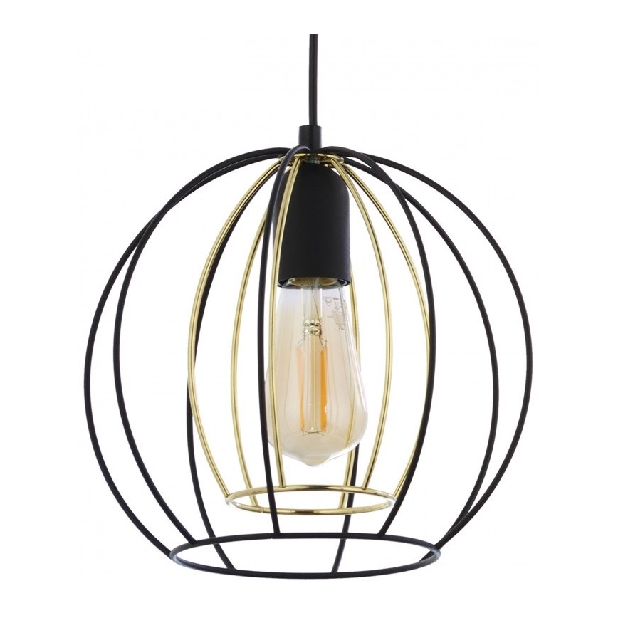 Lámpara colgante JAULA 3xE27/60W/230V