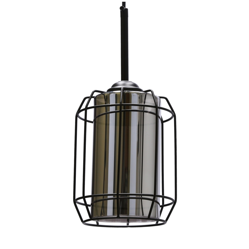 Lámpara colgante JONERA 1xE27/40W/230V negro