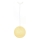 Lámpara colgante JUTE 1xE27/60W/230V amarillo