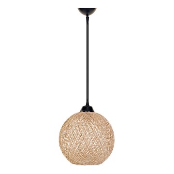 Lámpara colgante JUTE 1xE27/60W/230V beige