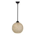 Lámpara colgante JUTE 1xE27/60W/230V beige