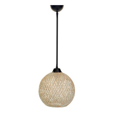 Lámpara colgante JUTE 1xE27/60W/230V beige