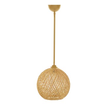 Lámpara colgante JUTE 1xE27/60W/230V beige