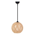 Lámpara colgante JUTE 1xE27/60W/230V beige