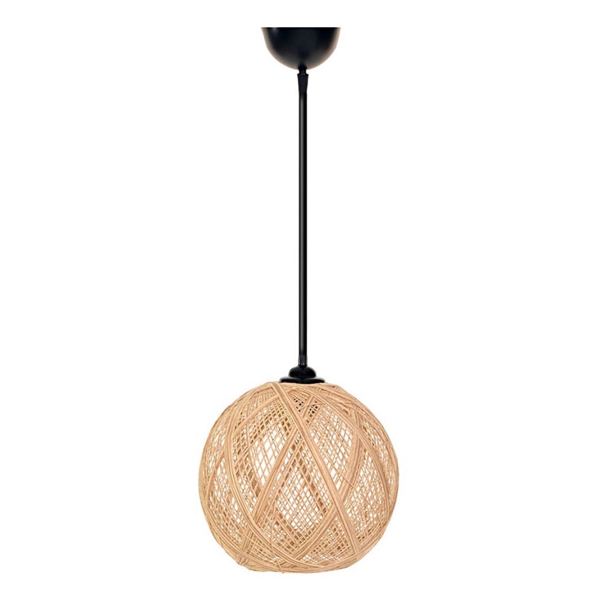 Lámpara colgante JUTE 1xE27/60W/230V beige