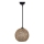 Lámpara colgante JUTE 1xE27/60W/230V marrón