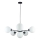 Lámpara colgante KALIOPE 6xE14/50W/230V negro/blanco