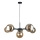 Lámpara colgante KALIOPE II 6xE14/50W/230V negro/beige ahumado