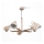 Lámpara colgante KALITHEA 5xE27/60W/230V beige