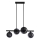 Lámpara colgante KAMA 4xG9/28W/230V negro/negro ahumado