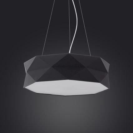 Lámpara colgante KANTOOR 1xE27/15W/230V negro