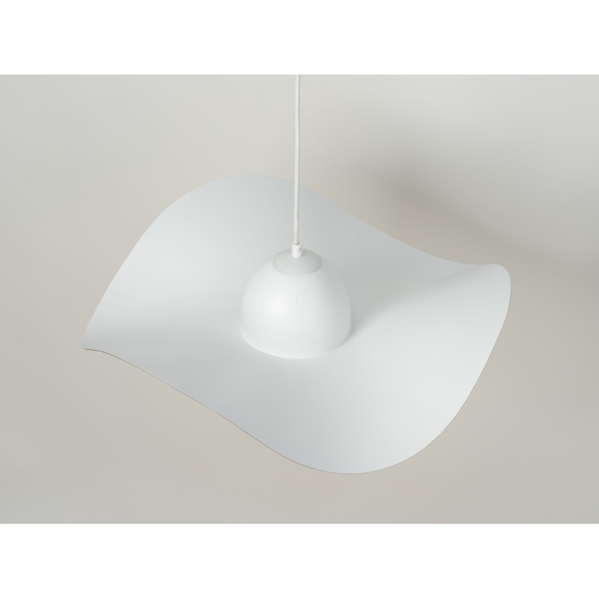 Lámpara colgante KAPELLO 1xE27/60W/230V diá. 55 cm blanco/dorado