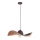 Lámpara colgante KAPELLO 1xE27/60W/230V diá. 55 cm marrón/cobre