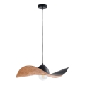 Lámpara colgante KAPELLO 1xE27/60W/230V diá. 55 cm negro/cobre