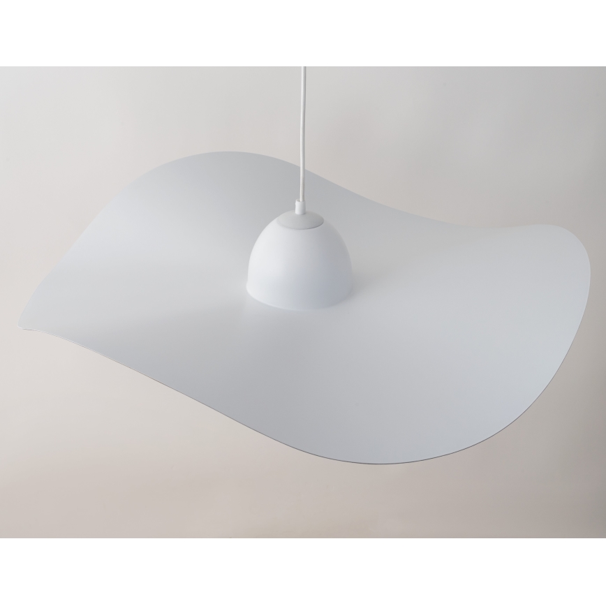 Lámpara colgante KAPELLO 1xE27/60W/230V diá. 76 cm blanco/dorado