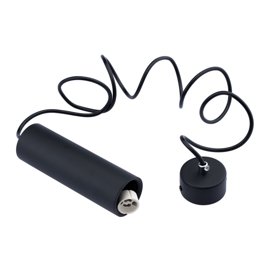Lámpara colgante KARADON 1xGU10/30W/230V 17 cm negro
