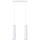 Lámpara colgante KARBON 2xGU10/10W/230V blanco