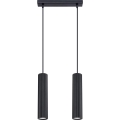 Lámpara colgante KARBON 2xGU10/10W/230V negro