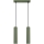 Lámpara colgante KARBON 2xGU10/10W/230V Verde
