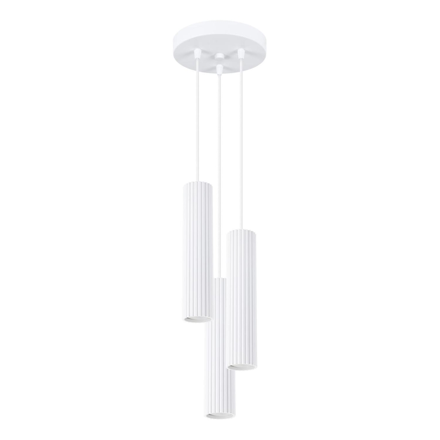 Lámpara colgante KARBON 3xGU10/10W/230V blanco