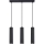 Lámpara colgante KARBON 3xGU10/10W/230V negro