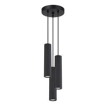 Lámpara colgante KARBON 3xGU10/10W/230V negro