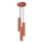 Lámpara colgante KARBON 3xGU10/10W/230V rojo