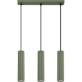 Lámpara colgante KARBON 3xGU10/10W/230V Verde