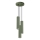 Lámpara colgante KARBON 3xGU10/10W/230V verde
