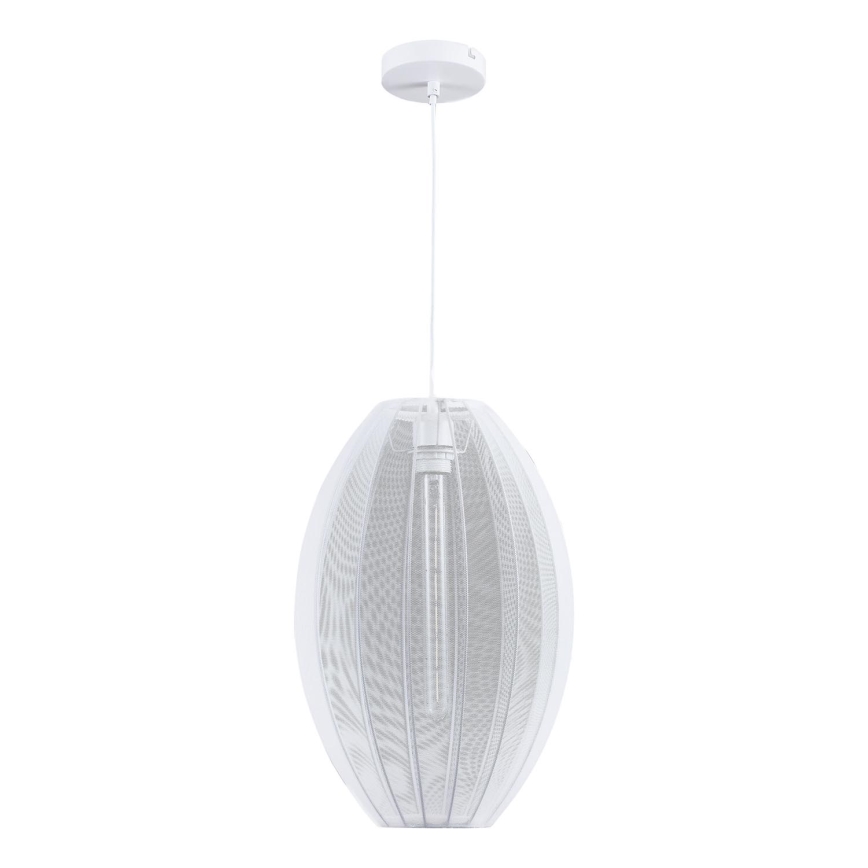 Lámpara colgante KAREI 1xE27/20W/230V diá. 30 cm blanco