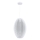 Lámpara colgante KAREI 1xE27/20W/230V diá. 30 cm blanco