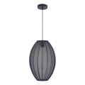 Lámpara colgante KAREI 1xE27/20W/230V diá. 30 cm negro