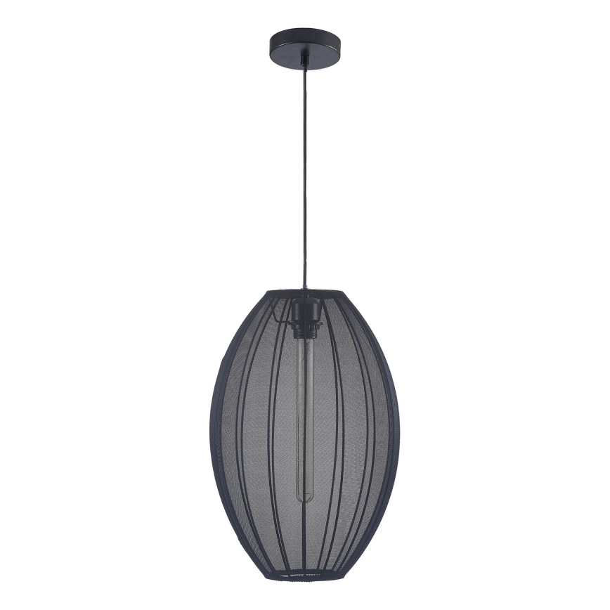 Lámpara colgante KAREI 1xE27/20W/230V diá. 30 cm negro