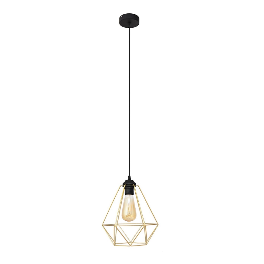 Lámpara colgante KARO 1xE27/15W/230V dorado/negro