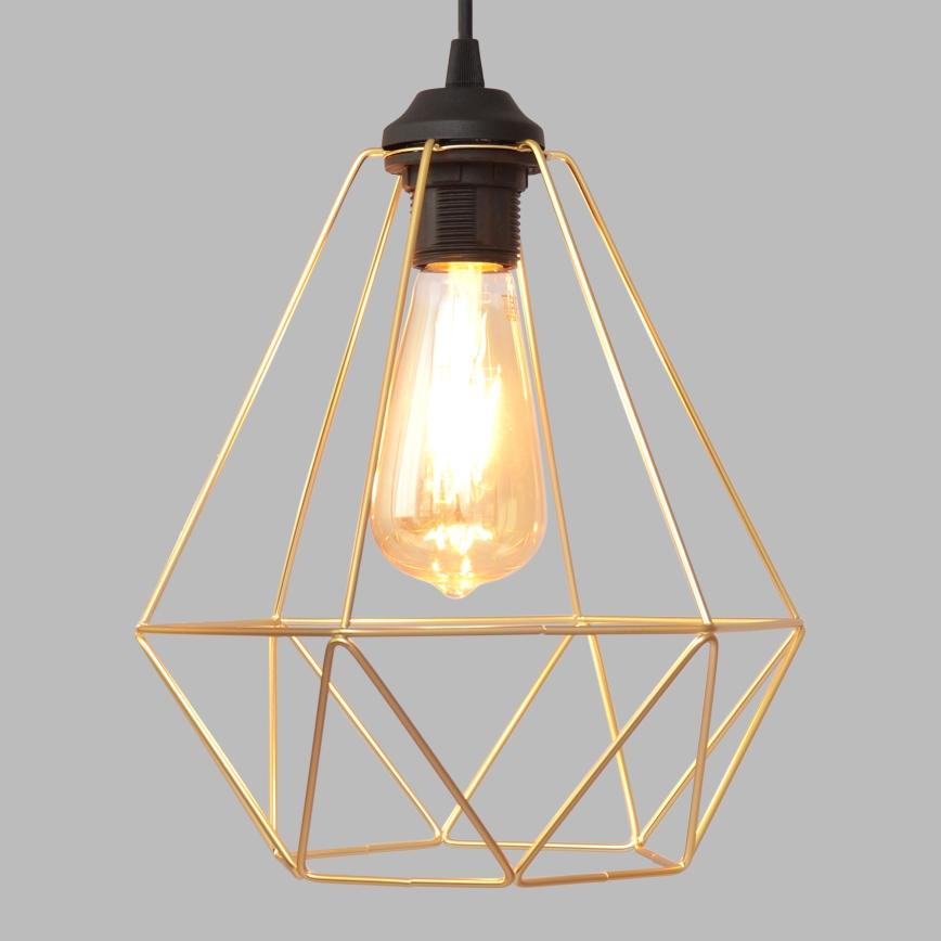 Lámpara colgante KARO 1xE27/15W/230V dorado/negro