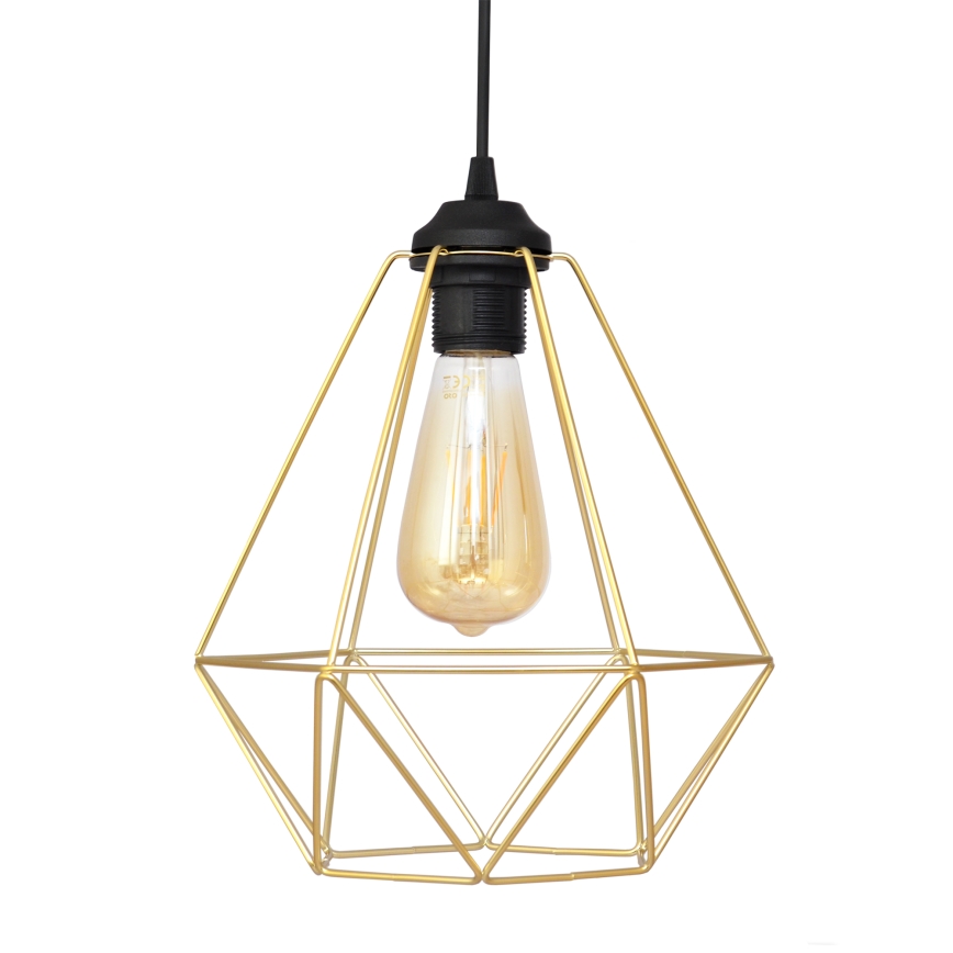 Lámpara colgante KARO 1xE27/15W/230V dorado/negro
