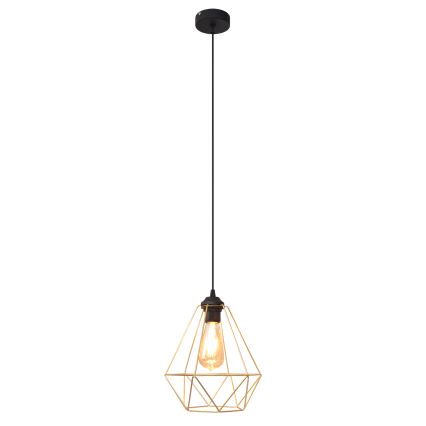 Lámpara colgante KARO 1xE27/15W/230V dorado/negro