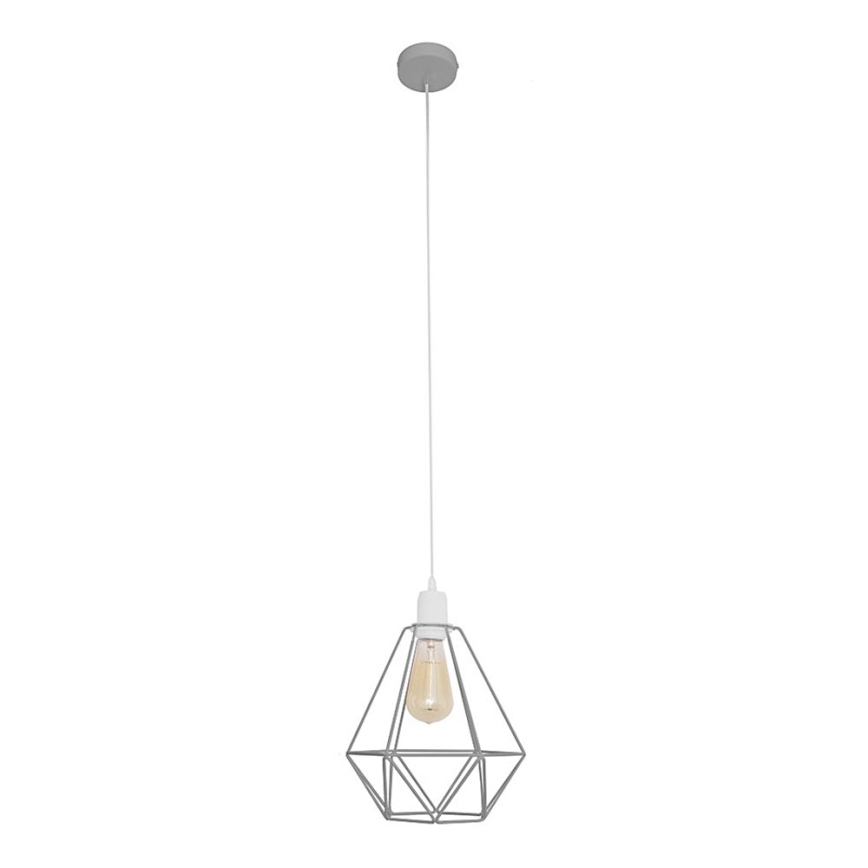 Lámpara colgante KARO 1xE27/15W/230V gris