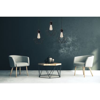 Lámpara colgante KARO 1xE27/15W/230V