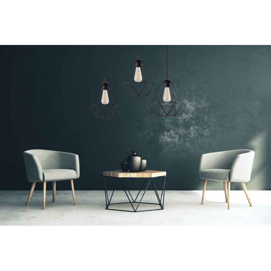 Lámpara colgante KARO 1xE27/15W/230V