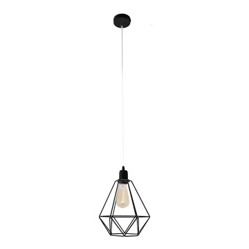 Lámpara colgante KARO 1xE27/15W/230V negro
