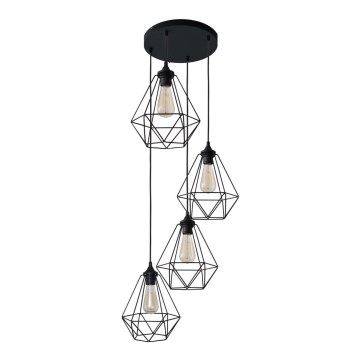 Lámpara colgante KARO 4xE27/15W/230V