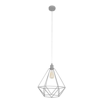 Lámpara colgante KARO LARGE 1xE27/15W/230V gris