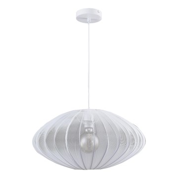 Lámpara colgante KINU 1xE27/20W/230V diá. 50 cm blanco