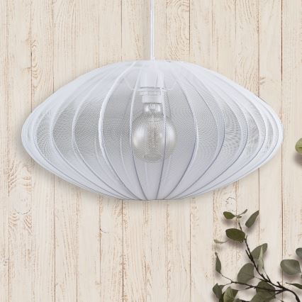 Lámpara colgante KINU 1xE27/20W/230V diá. 50 cm blanco