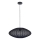 Lámpara colgante KINU 1xE27/20W/230V diá. 50 cm negro