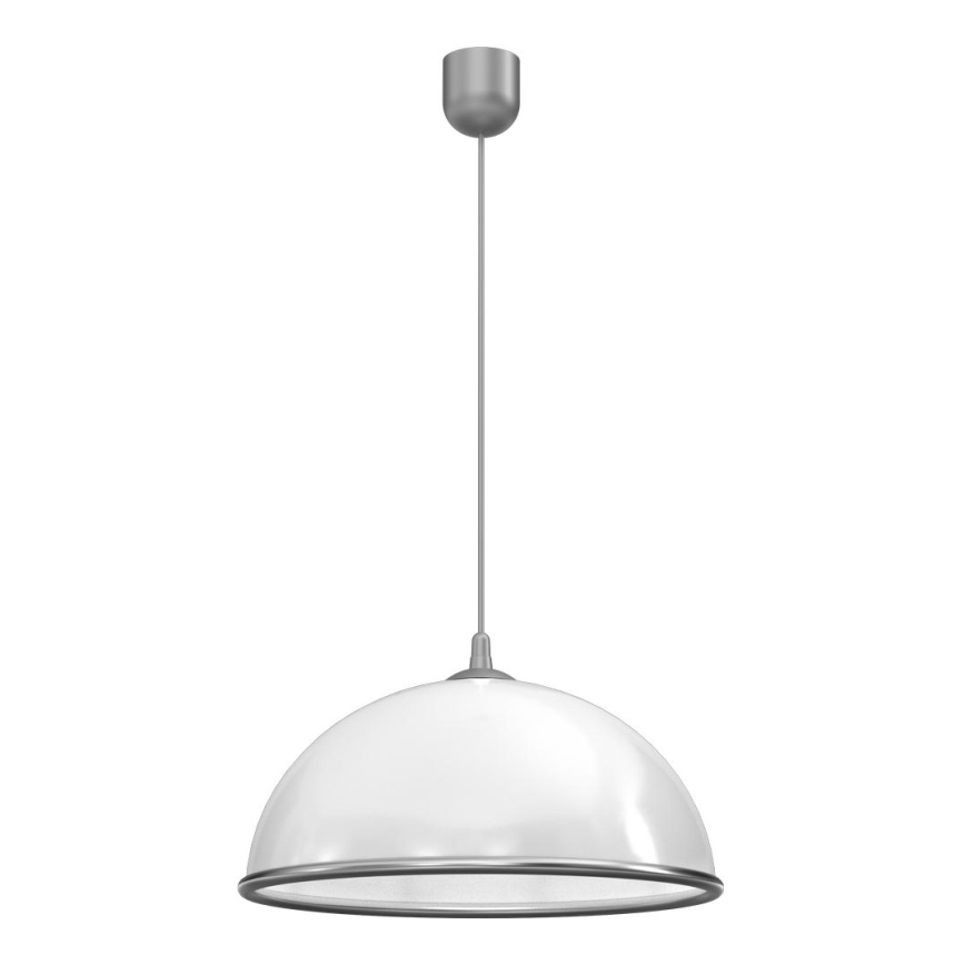 Lámpara colgante KITCHEN 1xE27/15W/230V blanco/cromo brillante