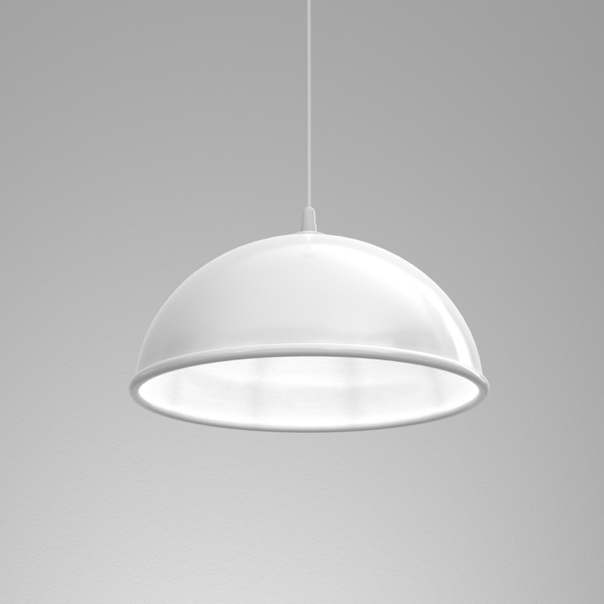 Lámpara colgante KITCHEN 1xE27/15W/230V blanco